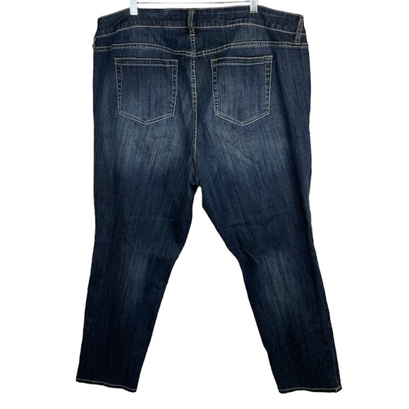 Torrid Jeans Premium Womens Sz 22 Boyfriend Stretch Medium Wash Blue High Rise - Picture 2 of 11